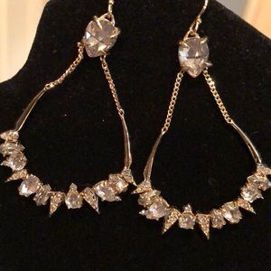 Lovely Goldtone CZ earrings by Alexis Bittar